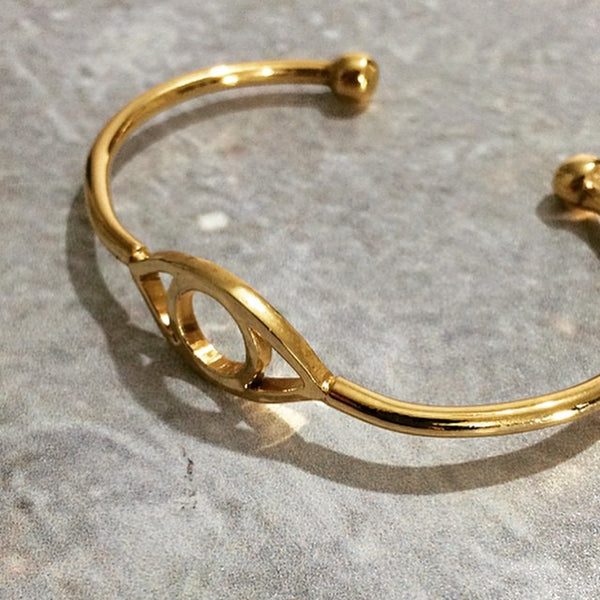 Pulsera Oculus en oro.