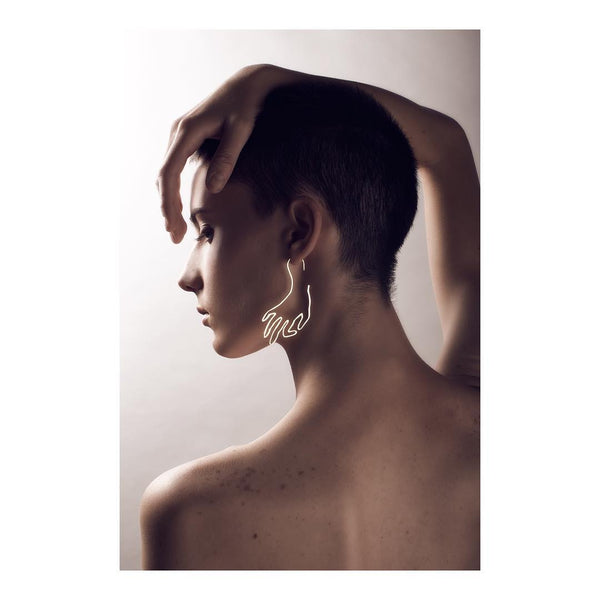Aretes Mudras Linum en oro